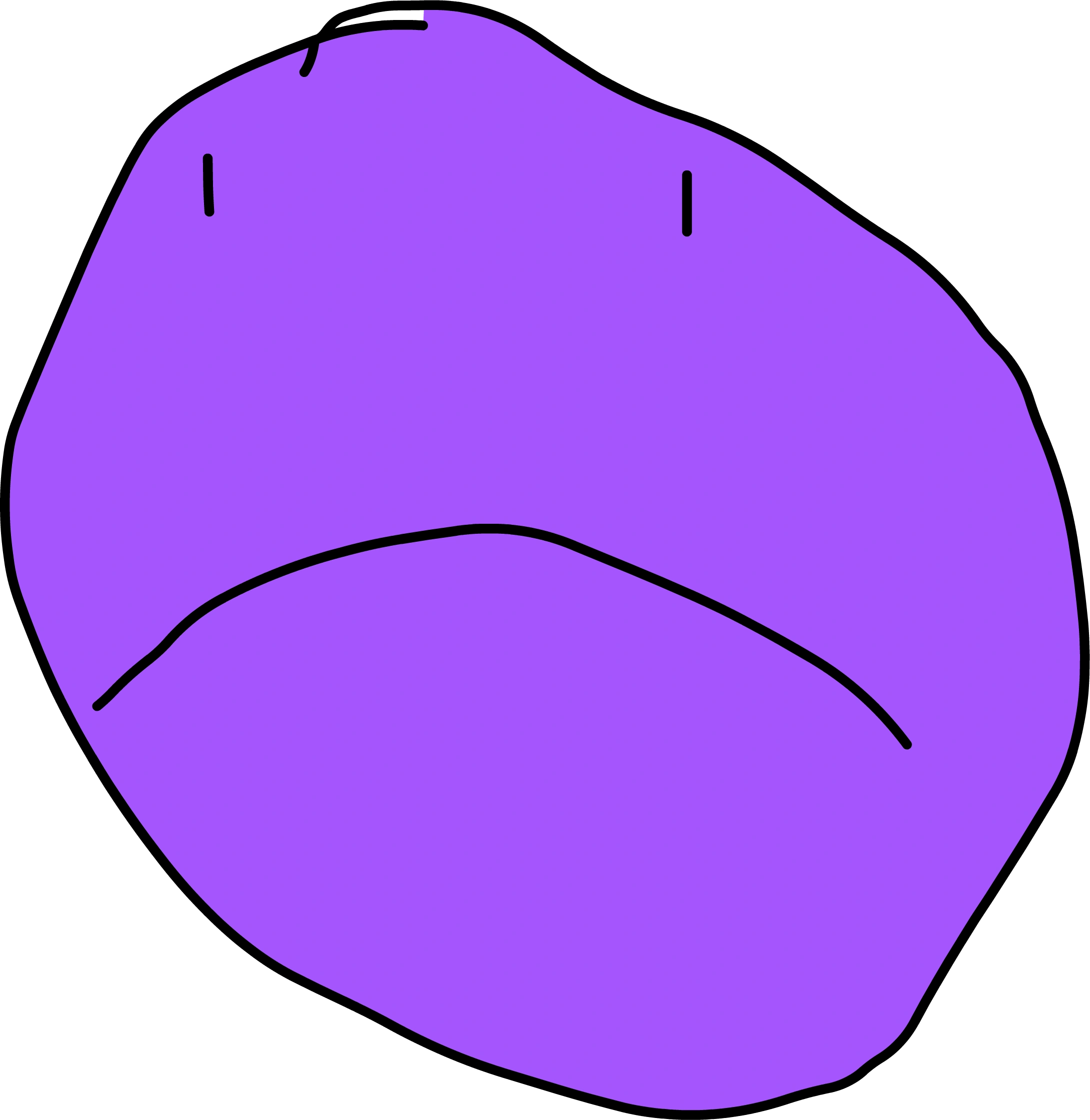 Purple Sad Blob
